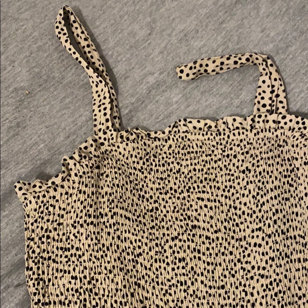 Cheetah print scrunch dress NWOT